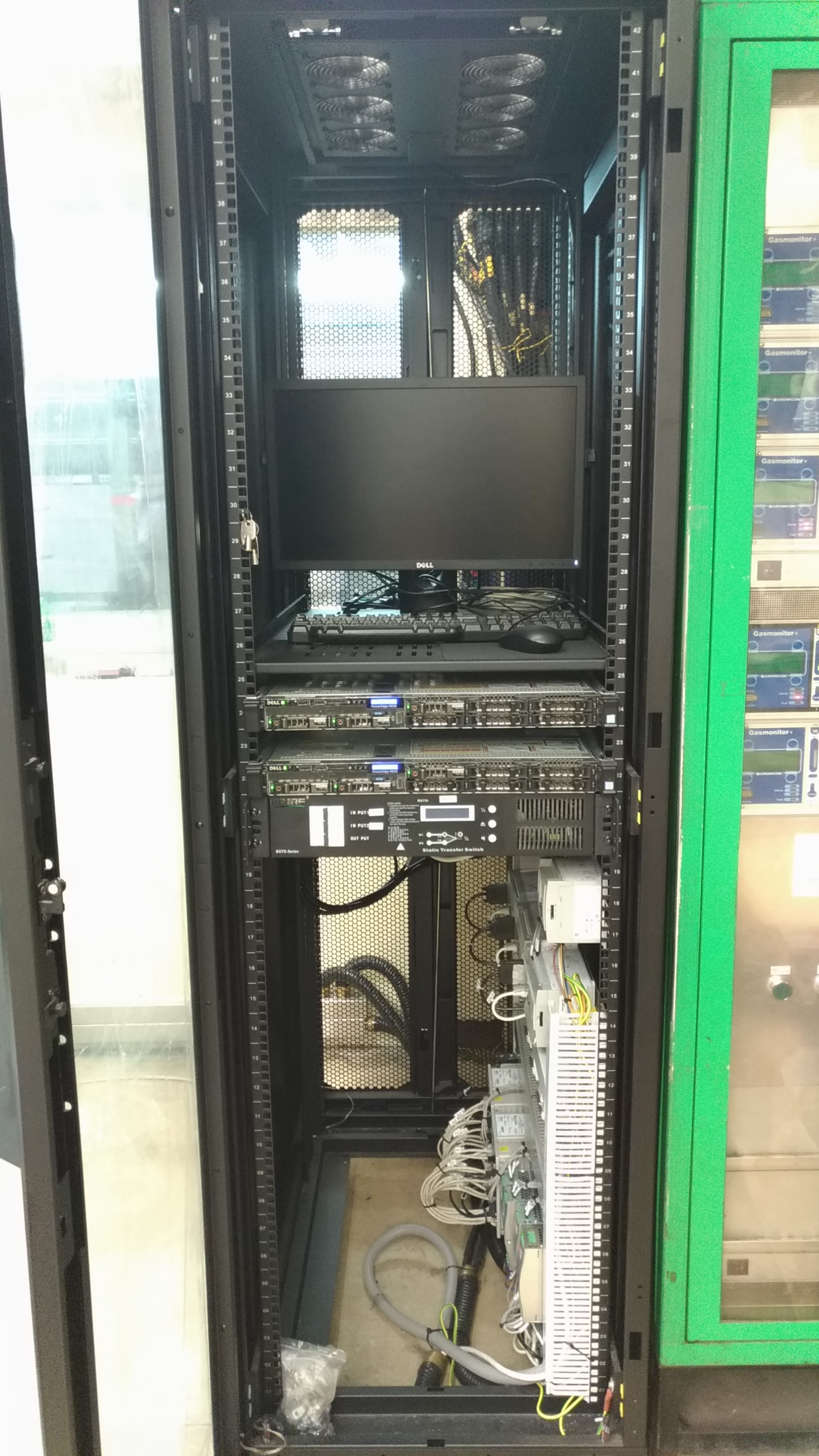 Internal View of Installed new Server Rack After Works in DSD Stanley STW